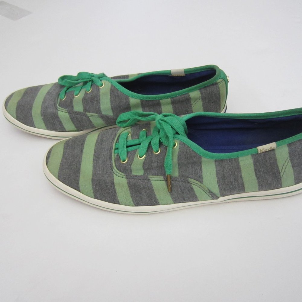 Kate Spade Keds. Green/Grey Women's Size 10